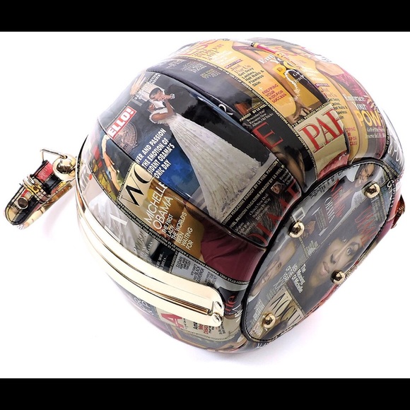 OBAMA Satchel 🦋NWT Magazine Patch Stripe Frame - Picture 4 of 5